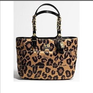 Coach Leopard Madison Handbag and matching scarf